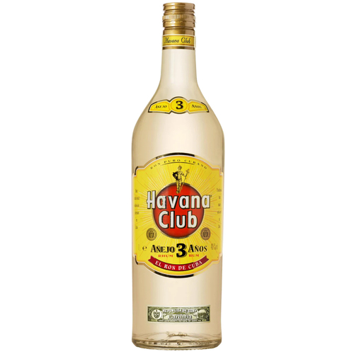 Havana Club (Cuba) 3yr Rum 40% 1Ltr