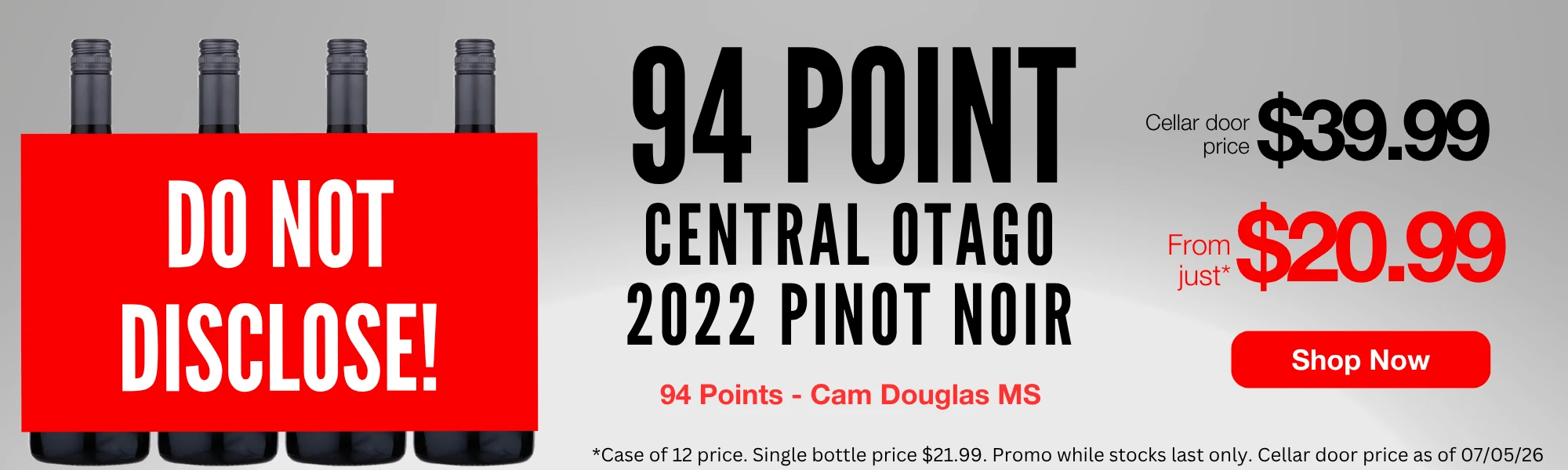 central otago mystery pinot noir