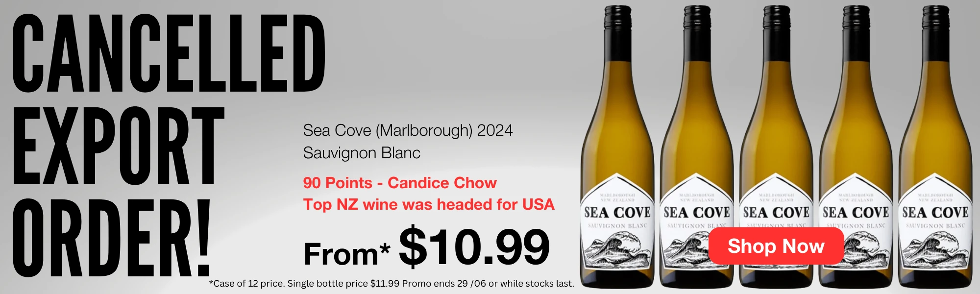 Sea Cove Cancelled Export Order