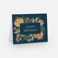 Happy Birthday Flowers Card