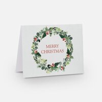 Merry Christmas Holly Card