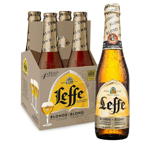 Leffe (Belgium) Blonde 6% 4 pack 330ml (4x6) 24pk
