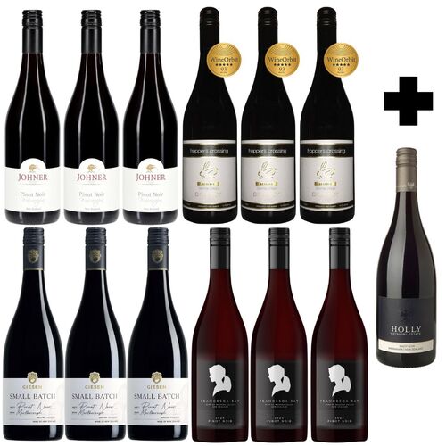 4 Regions NZ Pinot Noir Case of 12 + Bonus Bottle